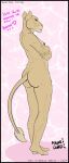 butt cake cheesecake dessert felid female food heather hi_res lion major mammal nipples nude nude_anthro nude_female pantherine pinup pinup_post pose solo ward