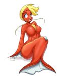  big_breasts big_lips blush breasts chest_tuft featureless_breasts female hair humanoid kyma lips looking_at_viewer magikarp marine nintendo nipple_bulge nipples nude open_mouth pok&eacute;mon pok&eacute;mon_(species) simple_background sitting solo tuft video_games 