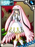  1girl boots card_(medium) digimon digimon_collectors female lowres sad sistermon_blanc tears 