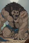 2024 5_fingers after_transformation anthro barazoku barefoot biceps big_muscles black_lips black_nose black_pawpads bodily_fluids body_hair bottomwear broad_shoulders brown_body brown_fur brown_nipples canid canine cel_shading cheek_tuft chest_tuft claws clothed clothing clothing_scraps crouching destroyed_clothing digitigrade drooling ears_back facial_tuft feathersoars feet finger_claws fingers forearm_muscles full_moon fur fur_beard hand_on_ground happy_trail hi_res inner_ear_fluff light lips looking_at_viewer male mammal mane moon moonlight mostly_nude multicolored_body multicolored_fur musclegut muscular muscular_anthro muscular_male mythological_canine mythological_creature mythology neck_tuft night nipples outside pants pawpads paws pecs pivoted_ears plant quads saliva scar shaded shirt shoulder_scar solo stocky sweat tan_body tan_fur teeth thick_limbs toe_claws toes topless topwear torn_bottomwear torn_clothing torn_pants torn_shirt torn_topwear tree tuft two_tone_body two_tone_fur veiny_arms werecanid werecanine werecreature werewolf whisker_spots white_claws yellow_eyes
