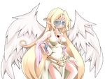  1girl angel angel_wings breasts ilias large_breasts mon-musu_quest! wings 
