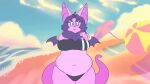 16:9 2d_animation animated animation_meme anthro bat beach big_butt bouncing_breasts breasts butt clothing curvy_figure female frame_by_frame goo_creature gris_swimsuit hybrid mammal meme meme_clothing one-piece_swimsuit short_playtime slightly_chubby slightly_chubby_anthro slightly_chubby_female slime_tail small_wings solo swimwear tenta_(tentabat) tentabat thick_thighs torn_clothing translucent translucent_clothing translucent_swimwear wardrobe_malfunction wide_hips widescreen wings