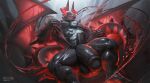 2024 3_horns abs absorption_vore anthro arctic_(takahirosi) arm_spikes artist_logo balls big_balls big_penis black_body calf_muscles chain chest_markings chest_tattoo cjk_character dragon duo facial_horn felid fur genitals goo_creature goo_transformation grey_body grey_fur hi_res horn logo male male/male mammal markings membrane_(anatomy) membranous_wings multi_horn muscular muscular_anthro muscular_male muscular_thighs mythological_creature mythological_scalie mythology navel nipples nose_horn nude open_mouth pantherine pecs penis penis_size_difference red_eyes red_horn scalie shoulder_spikes slime spikes spikes_(anatomy) taika_(nekoritaika) tail_spines takahirosi tattoo text tiger transformation url vein veiny_penis vore watermark wings