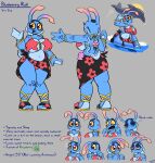 2025 absurd_res ambient_dolphin antennae_(anatomy) anthro aquatic_gastropod asterozoan big_breasts black_sarong blue_antennae blue_body blue_skin blueberry_(felino) blush bra breasts clothing echinoderm english_text felino female fist floral_print footwear gastropod grey_background grin hi_res marine markings model_sheet mollusk multiple_expressions multiple_poses non-mammal_breasts open_mouth orange_antennae orange_body orange_skin panties pink_antennae pink_body pink_eyes pink_skin pose pupils raised_hand raspberry_(felino) red_bra red_clothing red_panties red_sarong red_underwear sandals sea_slug sharp_teeth shoes side_boob simple_background slug smile solo sparkles spots spotted_body spotted_skin starfish starfish_(accessory) starfish_bra teeth text thick_thighs underwear wide_hips yellow_bra yellow_clothing yellow_footwear yellow_sandals yellow_sclera yellow_underwear