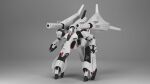  3d beam_cannon color_variation commentary_request double_beam_cannon gassan_(7nan8ku) gradient_background gundam highres machinery mecha mecha_focus messala mobile_suit one-eyed original realistic redesign robot science_fiction titans_(gundam) zeta_gundam 