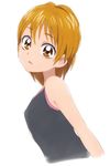  brown_eyes brown_hair casual futari_wa_precure looking_at_viewer manji_(tenketsu) misumi_nagisa precure short_hair simple_background solo white_background 