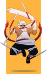  artist_request biceps blonde_hair dark_skin facial_hair fingerless_gloves forehead_protector gloves goatee jumping killer_bee knife midair mouth_hold multiple_wielding naruto naruto_shippuuden rope sash scarf shadow solo sunglasses toeless_legwear white_gloves 