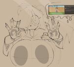 2024 4_fingers against_surface anthro baljeet_tjinder big_breasts breasts breasts_on_glass buxy clothing digital_drawing_(artwork) digital_media_(artwork) disney female fingers glass hair hair_over_eye hands_on_glass huge_breasts mammal nano_(buxy) on_glass phineas_and_ferb portrait rodent round_ears sadako_yamamura sciurid smile solo the_ring tongue tongue_out tree_squirrel wide_eyed youtube youtube_thumbnail