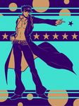  bad_id bad_pixiv_id hat jojo_no_kimyou_na_bouken kuujou_joutarou limited_palette long_coat male_focus pointing solo ty_1865 