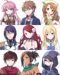  5girls bangs charlotte_(potion_maker) daisy_(potion_maker) demian_(potion_maker) dolbur_(potion_maker) kyle_(potion_maker) luke_(potion_maker) mauve multiple_boys multiple_girls neet_(potion_maker) piria_(potion_maker) potion_maker tirami_(potion_maker) 