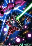  aile_strike_rouge artificial_eye battle beam_boomerang beam_rifle boomerang debris energy energy_beam energy_gun energy_sword english_commentary explosion fatum-00_(gundam) gun gundam gundam_arsenal_base gundam_seed holding holding_beam_saber holding_gun holding_sword holding_weapon humanoid_robot javanese_commentary justice_gundam mecha mechanical_arms mechanical_eye mechanical_legs mechanical_wings mixed-language_commentary mobile_suit no_humans official_art rifle robot science_fiction sensor shield shimashun space star_(sky) strike_gundam strike_rouge sub-flight_system sword v-fin war weapon wings 