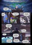2025 alien ambiguous_gender anthro biped blue_body clothed clothing colored comic darth_biomech dialogue dialogue_box english_text green_body group hair hi_res human inside ktak leaving_the_cradle male mammal podium raharr sashli&#039;sftonodo sitting size_difference speech_bubble text url wings yellow_eyes zane_htrua_sha