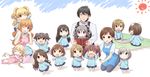  :d ;p =_= akagi_miria anastasia_(idolmaster) animal_ears apron black_hair blonde_hair blue_eyes blue_skirt book brown_eyes brown_hair cat_ears cat_tail closed_eyes crying fish futaba_anzu grey_hair hair_ornament hairclip honda_mio idolmaster idolmaster_cinderella_girls jougasaki_rika kanzaki_ranko kindergarten_teacher kindergarten_uniform long_hair maekawa_miku mimura_kanako moroboshi_kirari multiple_girls nitta_minami ogata_chieri one_eye_closed open_mouth osaji0909 pleated_skirt producer_(idolmaster_cinderella_girls_anime) reading shibuya_rin shimamura_uzuki short_hair sitting sitting_on_lap sitting_on_person skirt sleeping smile tada_riina tail tongue tongue_out twintails two_side_up wavy_mouth younger 