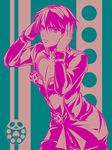  alternate_hairstyle bad_id bad_pixiv_id bug giorno_giovanna haruno_shiobana insect jojo_no_kimyou_na_bouken ladybug limited_palette male_focus solo ty_1865 