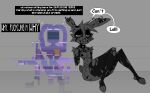 2025 ambiguous_gender angry animatronic armwear bottomless butt clothed clothing collar dialogue digital_media_(artwork) duo elbow_gloves english_text feet five_nights_at_freddy&#039;s five_nights_at_freddy&#039;s_3 footwear ghost gloves grey_background greyscale half-closed_eyes handwear hindpaw human humor lagomorph legwear leporid looking_at_another machine male mammal monochrome narrowed_eyes nipple_tape no_underwear pasties patchwork_creature paws profanity purple_guy_(fnaf) rabbit robot scottgames scut_tail short_tail simple_background socks speech_bubble spiked_collar spikes spirit springtrap_(fnaf) squish stirrup_legwear stirrup_socks stitch_(sewing) stockings tail tape teeth text thick_thighs thigh_highs thigh_squish torn_armwear torn_clothing torn_ear torn_elbow_gloves torn_legwear torn_stockings william_afton_(fnaf) xexeezy