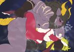 amber_(spicyocean) angry anthro balls big_dom_small_sub blush bodily_fluids bovid broken_glasses bulge caprine curly_hair dialogue dominant dripping drooling_on_partner drooling_tongue duo eye_contact eyewear felid foreskin from_front_position genital_fluids genitals glasses goat hair hi_res horn leg_grab lion looking_at_another lying male male/male mammal mane missionary_position muscular muscular_male nipples on_back pantherine penis precum precum_drip precum_on_balls precum_on_ground precum_on_self precum_string pubes saliva saliva_on_face saliva_on_tongue sex sitting_on_balls size_difference spicyocean text thick_thighs