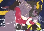 amber_(spicyocean) angry anthro balls big_dom_small_sub blush bodily_fluids bovid broken_glasses bulge butt caprine clenched_teeth cum cum_everywhere cum_from_mouth cum_in_mouth cum_inside cum_on_balls cum_on_body cum_on_butt cum_on_chest cum_on_face cum_on_glasses cum_on_ground cum_on_hand cum_on_penis cum_on_self cum_while_penetrated curly_hair dialogue dominant dripping drooling_on_partner drooling_tongue duo ejaculation excessive_cum excessive_genital_fluids eyes_closed eyewear felid foreskin from_front_position genital_fluids genitals glasses goat hair hi_res horn leg_grab lion looking_at_another lying male male/male mammal mane messy missionary_position muscular muscular_male nipples on_back pantherine penetration penis precum precum_drip precum_on_balls precum_on_ground precum_on_self precum_string pubes saliva saliva_on_face saliva_on_tongue sex sitting_on_balls size_difference spicyocean teeth text thick_thighs
