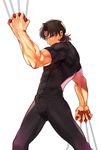  between_fingers black_keys brown_eyes brown_hair fate/stay_night fate_(series) ido_(nothing679) kotomine_kirei male_focus manly muscle solo 
