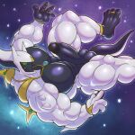 1:1 arceus big_penis earth feet game_freak generation_4_pokemon genitals green_nipples hi_res jewelry legendary_pokemon male multicolored_body muscular nintendo nipples penis planet pokemon pokemon_(species) polarisart ring rings_on_legs solo solo_focus