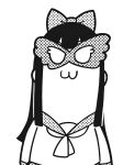  1girl :3 adjusting_eyewear animated animated_gif bespectacled bkub bow chibi cptnameless glass glasses greyscale hair_bow halftone long_hair looking_at_viewer looping_animation monochrome neckerchief pipimi poptepipic sailor_collar school_uniform serafuku sidelocks simple_background solo upper_body white_background 