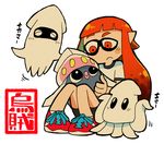  blooper commentary_request company_connection crossover domino_mask gen_6_pokemon inkay inkling kirby_(series) mario_(series) mask orange_hair pokemon pokemon_(creature) rariatto_(ganguri) splatoon_(series) splatoon_1 squid squishy super_mario_bros. tentacle_hair tentacles trait_connection translated 