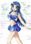  asakura_ryouko blue_eyes blue_hair figure_skating fujita_(speedlimit) jpeg_artifacts long_hair solo suzumiya_haruhi_no_yuuutsu 