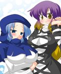  akasode_(tyaramu) hijiri_byakuren hood kumoi_ichirin long_hair looking_at_viewer multiple_girls touhou 