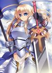  armor blonde_hair blue_eyes havuwx rei_shabu serious sword 