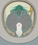 anthro anus backsack balls body_hair butt butt_hair canada_lynx echo_(game) echo_(series) echo_project felid feline genitals glans hi_res humanoid_genitalia humanoid_penis john_q._psychic low-angle_view lynx male mammal penis perineum raised_tail sitting solo tail tj_hess toilet worm&#039;s-eye_view