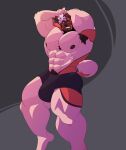 2022 abstract_background absurd_res akita american_akita anthro armpit_hair artist_name barazoku bau_(melaisen) big_bulge big_legs big_muscles big_pecs black_briefs black_clothing black_underwear body_hair briefs briefs_only brown_body brown_ears brown_face brown_fur brown_nipples bulge canid canine canis cel_shading clothed clothing countershading digital_drawing_(artwork) digital_media_(artwork) domestic_dog eyewear fur glasses grin hair hi_res huge_bulge male male_anthro mammal melaisen multicolored_body multicolored_fur muscular muscular_anthro muscular_male nipples orange_body orange_fur pecs pink_hair portrait pubes raised_arms shaded smile solo spitz tan_body tan_countershading tan_fur teeth text three-quarter_portrait topless underwear underwear_only