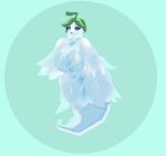 areola artesjsc big_breasts breasts electronic_arts elemental_creature female flora_fauna ghost ghost_pepper_(pvz) hi_res narrowed_eyes nipples plant plants_vs._zombies popcap_games simple_background solo spirit thick_thighs vulva white_areola white_body white_nipples