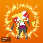 1:1 2025 absurd_res animal_print assisted_exposure bandeau_bra biped bra braixen clothed clothing colored_edge_bra colored_edge_panties colored_edge_underwear digital_drawing_(artwork) digital_media_(artwork) dipstick_ears dipstick_tail dress ear_markings english_text eyes_closed female fur game_ui generation_6_pokemon green_bra green_clothing green_underwear hair hi_res leopard_print leopard_print_panties leopard_print_underwear markings mismatched_underwear multicolored_ears navel nintendo panties pink_clothing pink_panties pink_underwear pokemon pokemon_(species) ponponthebonbon pseudo_clothing pseudo_clothing_removed pseudo_dress_removed pulling_hair scarlet_(ponponthebonbon) solo standing tail tail_markings text text_on_clothing text_on_panties text_on_underwear torn_clothing torn_dress torn_pseudo_clothing touching_hair underwear underwear_only white_body white_fur yellow_body yellow_fur