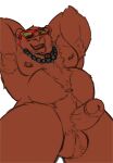 absurd_res anthro balls bear beer_belly big_muscles big_pecs brown_bear epic_games erection fortnite fur genitals grizzly_bear hi_res male male/male mammal musclegut muscular nipple_piercing nipples nude overweight overweight_male pecs penis piercing ryothehuskyy_(artist) sketch smile solo unfinished unreleased_fortnite_grizzly_bear ursine