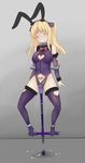  animal_ears bad_id bad_pixiv_id bdsm blonde_hair bondage bound breasts bunny_ears collar cuffs fake_animal_ears highres large_breasts long_hair original pogo_stick pussy_juice sex_machine solo stocks tattoo thighhighs two_side_up vaginal yakou_(4507770) 