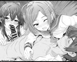  1boy 2girls ahoge bar_censor blush breastfeeding breasts brother_and_sister brother_and_sister_threesome censored closed_eyes clothed_female_nude_male collared_shirt commentary_request commission cum ejaculation erection fang fellatio ffm_threesome greyscale group_sex hair_ornament highres hikigaya_hachiman hikigaya_komachi incest lactation long_hair looking_at_another looking_at_viewer lying monochrome multiple_girls nekosaki nipple_stimulation nude on_back one_eye_closed open_mouth oral penis pixiv_commission sailor_collar shirt short_hair siblings small_breasts threesome twitter_username wince x_hair_ornament yahari_ore_no_seishun_lovecome_wa_machigatteiru. yukinoshita_yukino 