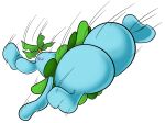 accident accidental_exposure ass_out bastardpalace big_butt big_nose blue_body blue_skin blush butt butt_focus butt_shot dizzy_eyes exposed_butt falling falling_over grass grass_skirt hi_res humanoid male mario_bros motion_lines nintendo null oblivious overweight overweight_male palm_tree pianta_(super_mario_sunshine) plant simple_background slightly_chubby slightly_chubby_male solo spread_legs spreading super_mario_sunshine tree