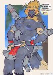 anthro avian beak big_muscles big_pecs bird bulge bulge_fondling butt butt_grab clothed clothing cockatiel cockatoo disembodied_hand feathers grope group hand_on_butt hi_res huge_pecs jockstrap jockstrap_only lucas_cook male muscular muscular_anthro muscular_male outside parrot pecs poking rileyavocado shirtless_anthro shirtless_male solo_focus tail tail_feathers topless underwear underwear_only wet yellow_body yellow_feathers
