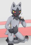 2024 3_fingers 5_fingers absurd_res ambiguous_gender anthro biped black_body black_countershading black_inner_ear black_markings bodily_fluids colored countershade_crotch countershade_face countershade_neck countershading featureless_crotch fingers generation_3_pokemon glistening glistening_body gloves_(marking) goo-connected_lips goo_drip goo_transformation handpaw hi_res human_to_anthro japanese_description kneeling leg_markings looking_down_at_self markings motion_lines nintendo nude open_mouth paws pokeball pokemon pokemon_(species) poochyena puddle pupils red_eyes red_nose root_doggie simple_background snout socks_(marking) solo species_transformation sweat tail team_rocket three-quarter_view transformation white_pupils yellow_pupils