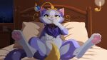 absurd_res domestic_cat felid feline felis female feral hi_res league_of_legends mammal night_poetry riot_games solo tencent yuumi_(lol)