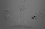 anthro balls bird_dog canid canine canis clothing dancing deer domestic_cat domestic_dog felid feline felis female flaccid fur genitals golden_retriever group group_sex hi_res houston_(voidworkafterdark) hunting_dog male mammal minerva_(voidworkafterdark) monochrome moxie_(voidworkafterdark) nipples nude open_mouth penis pole pole_dancing retriever sex simple_background sketch strip_club stripper stripper_pole taking_picture underwear undressing voidworkafterdark