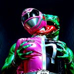  ai-generated dekapink grabbing_another&#039;s_breast groping guro highres magical_girl original peril ryona super_sentai tokusatsu tokusou_sentai_dekaranger 