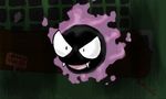  big_eyes blood blurry_background game_freak gastly ghost kevar00dle lavender_town low_res nintendo pok&eacute;mon purple_aura spirit teeth video_games white_hand_(unofficial) 