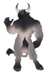 abs absurd_res alpha_channel anatomically_correct anatomically_correct_genitalia animal_genitalia anthro balls biceps big_balls body_hair bovid bovid_horn bovine bovine_horn brahman brahman_cow cattle chest_hair chest_tuft digital_drawing_(artwork) digital_media_(artwork) digitigrade fingers front_view fully_sheathed fur genitals gradient_body hairless_balls happy_trail heavy_balls hi_res hooved_fingers hooves horn huge_balls lemon_testicles male mammal muscular muscular_anthro muscular_male nipples nude nude_anthro nude_male open_hand pecs pink_balls pubes pupils raised_arm red_pupils ronan(darb) sabrecats saggy_balls sheath simple_background solo tail tail_tuft transparent_background tuft twistedhound uneven_balls yellow_eyes zebu