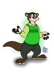  bleuxwolf clothing disney eyewear fur glasses male mammal mustelid otter pants shirt zootopia 