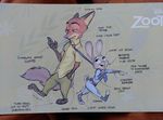  anthro canine character_from_animated_feature_film concept_art disney fur judy_hopps mammal nick_wilde zootopia 