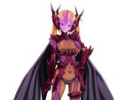 1girl armor assault_visor black_cape blonde_hair bodysuit breasts cape dark_shine fake_horns game_cg gentle_sasaki hand_on_own_hip helmet horned_helmet horns large_breasts large_variant_set long_hair looking_at_viewer medium_breasts non-web_source official_art orange_hair panties shindou_hikari skin_tight smile solo soukou_senki_prism_reica soukou_senki_prism_shine transparent_background twintails underwear variant_set wing_cape 