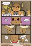 absurd_res blush comic dialogue eevee english_text generation_1_pokemon heartbeat hi_res kerchief long_tail looking_at_viewer luna_(pathwarden) milachu92 neckerchief neckwear nervous nintendo offering_sex pokemon pokemon_(species) pokemon_mystery_dungeon raichu satchel scuff_marks spike_chunsoft tail text