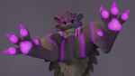 16:9 2025 3_fingers 3d_(artwork) 4_ears 4_toes 4k absurd_res anthro avali avian barefoot blender_(artwork) blender_cycles butt claws cosmo_(forestspeeder) digital_media_(artwork) feathered_wings feathers feet fingers foot_focus forestspeeder fur grey_body grey_fur hi_res looking_at_viewer male markings multi_ear pawpads paws presenting presenting_hindquarters purple_body purple_eyes purple_markings simple_background smile smiling_at_viewer solo solo_focus tail toe_claws toes widescreen winged_arms wings