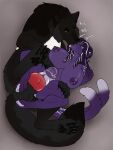  2_tails abdominal_bulge becky_(knightofroses) belly belly_inflation big_breasts black_body black_fur breasts canid canine duo echo_(wolffylegend) felid female female_penetrated feral feral_on_feral feral_penetrated feral_penetrating feral_penetrating_feral front_view fur genitals grey_body grey_fur hair hi_res inflation killthe_demon kissing knot knotted_penis long_hair lying male male/female male_penetrating male_penetrating_female mammal multi_tail narrowed_eyes nude on_back on_side penetration penile penile_penetration penis penis_in_vagina purple_body purple_fur purple_hair red_eyes sex spread_legs spreading tail tattoo vaginal vaginal_penetration white_body white_fur womb_tattoo yellow_eyes 