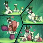 1:1 amputee anal anal_penetration anal_prolapse anthro anus breasts cervical_penetration clitoris comic disability female floragato fucked_silly gaping gaping_anus gaping_vagina generation_9_pokemon genitals group heart_symbol hi_res in_utero_penetration living_insertion looking_at_viewer meowscarada nintendo nipples penetration penis pokemon pokemon_(species) prolapse quadruple_amputee ridiculous_fit sex sprigatito toby_art trio unbirthing vaginal vaginal_penetration vaginal_prolapse vore vulva x-ray_view x-ray_vision